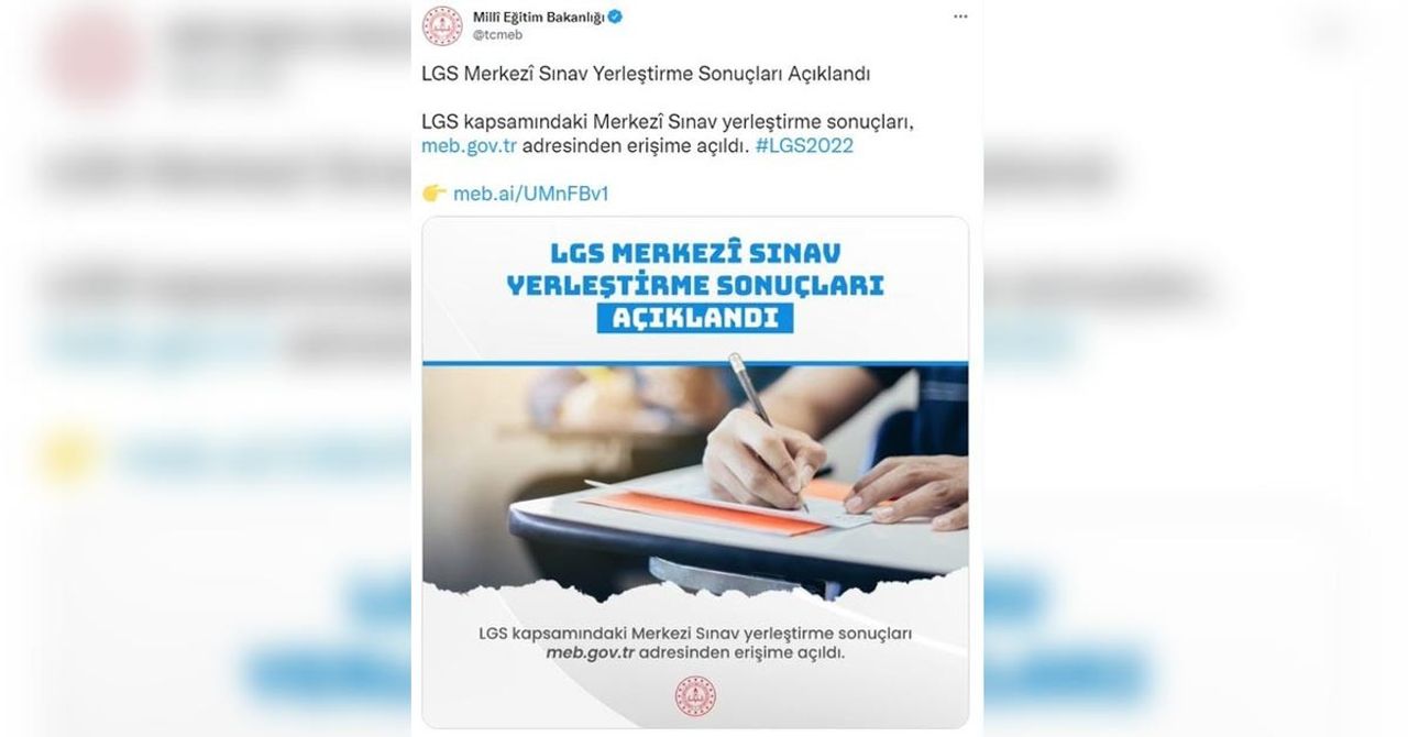 LGS tercih sonuçları LGS tercih sonuçları