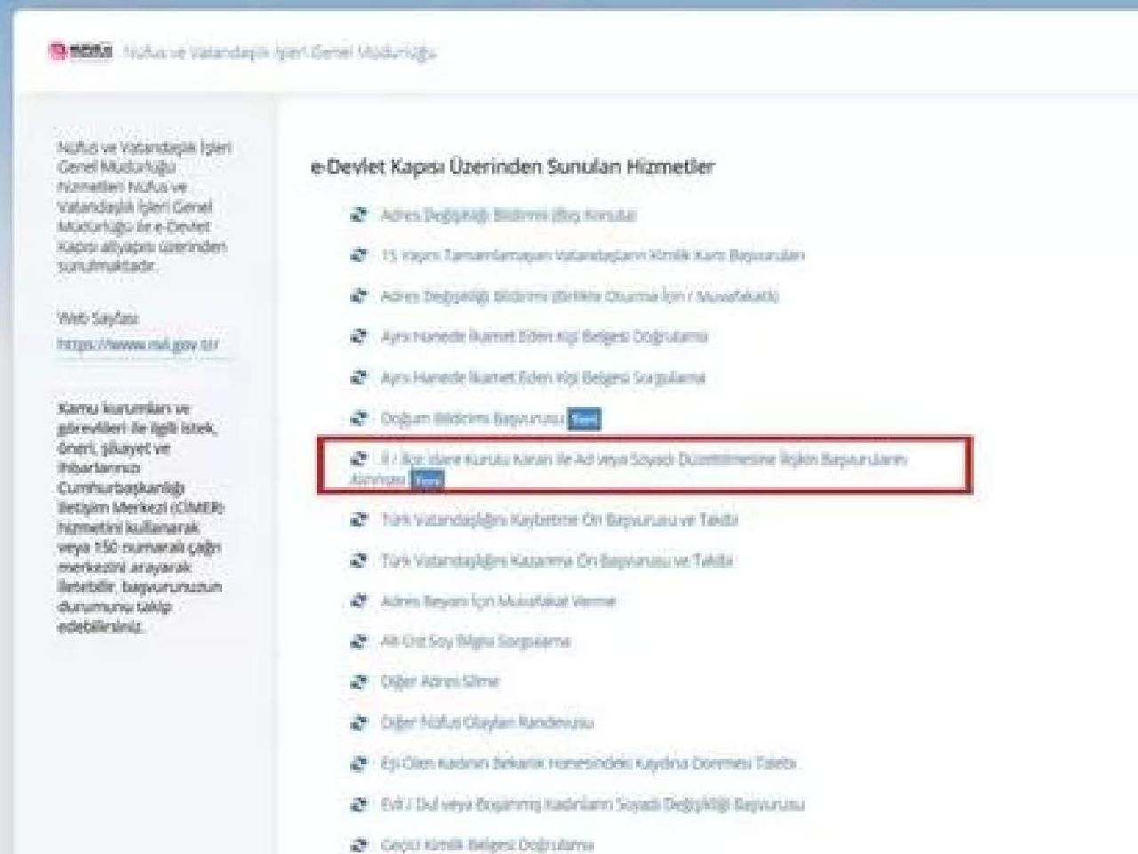 Mahkemesiz e-Devlet isim soyisim değiştirme nasıl yapılır? Mahkemesiz e-Devlet isim soyisim değiştirme nasıl yapılır?