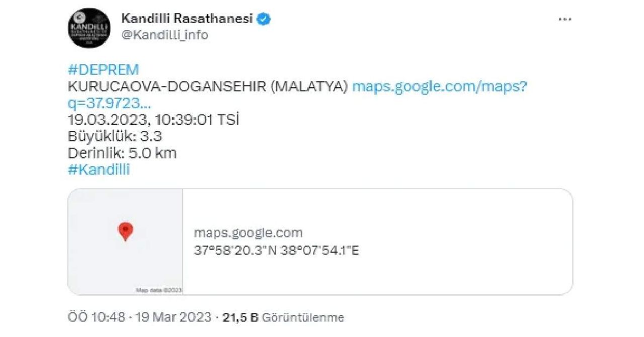 Malatya Deprem-1 Malatya Deprem-1