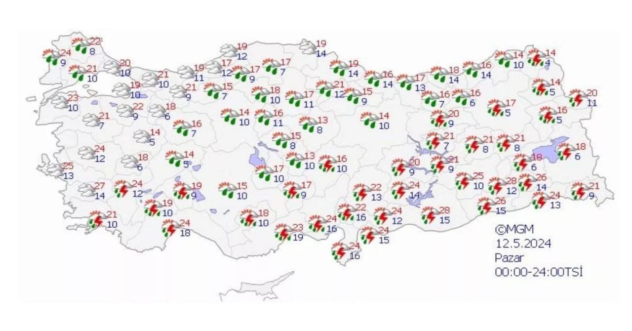 Meteoroloji kuvvetli yağış için saat verdi: 19 ile sarı kodlu uyarı yapıldı Meteoroloji kuvvetli yağış için saat verdi: 19 ile sarı kodlu uyarı yapıldı