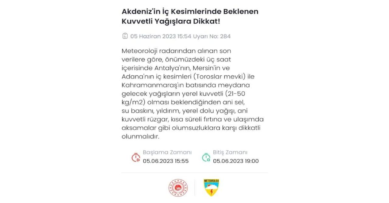 Meteoroloji sağanak yağış Meteoroloji sağanak yağış