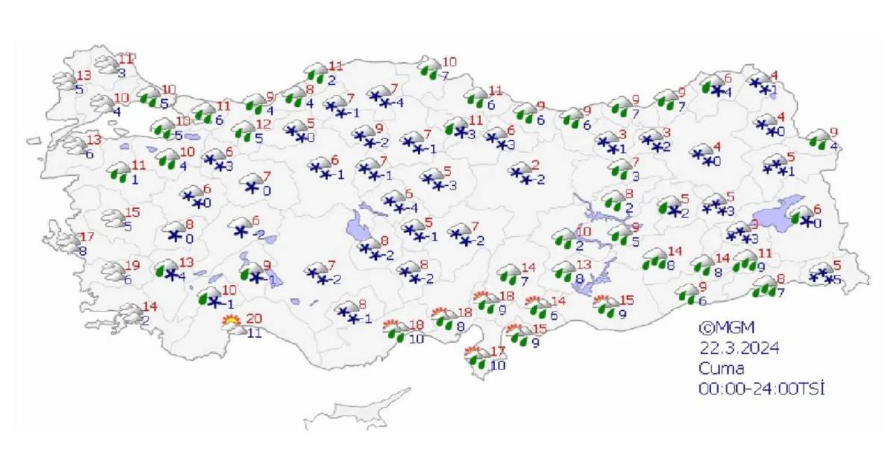 Meteoroloji’den 13 ile sarı ve turuncu kod: Kuvvetli yağış, kar ve fırtına etkili olacak Meteoroloji’den 13 ile sarı ve turuncu kod: Kuvvetli yağış, kar ve fırtına etkili olacak