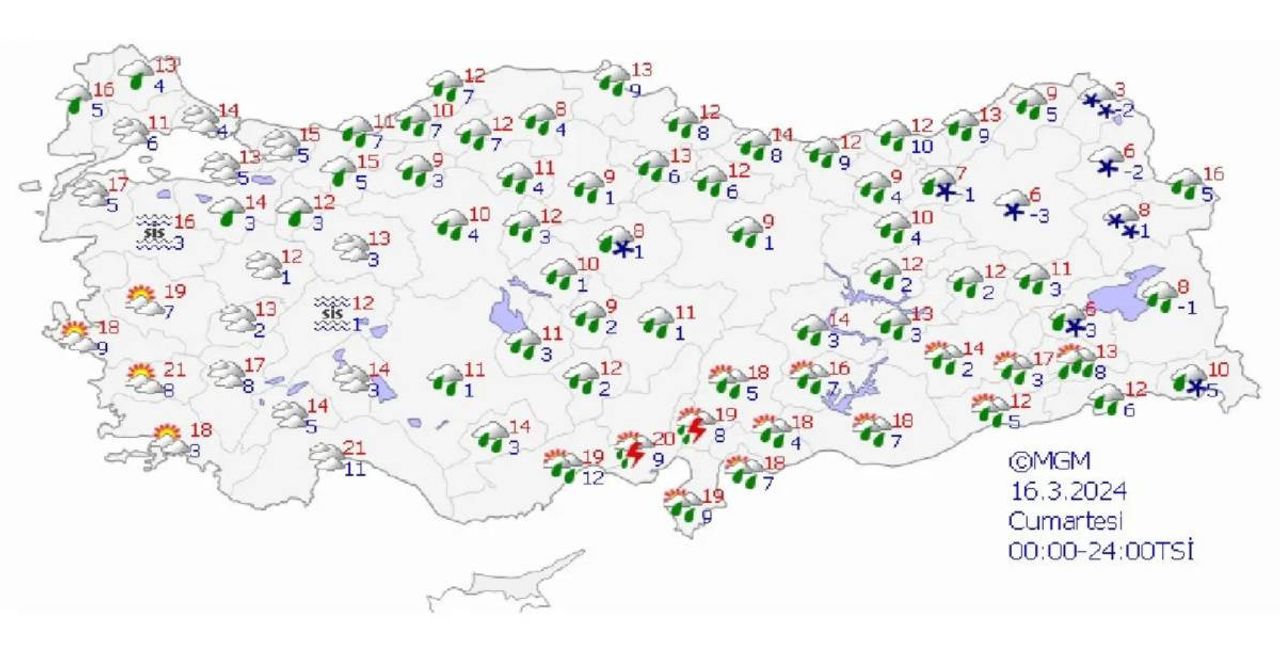 Meteoroloji’den hafta sonu uyarısı: Yurdun büyük bölümü yağışlı olacak