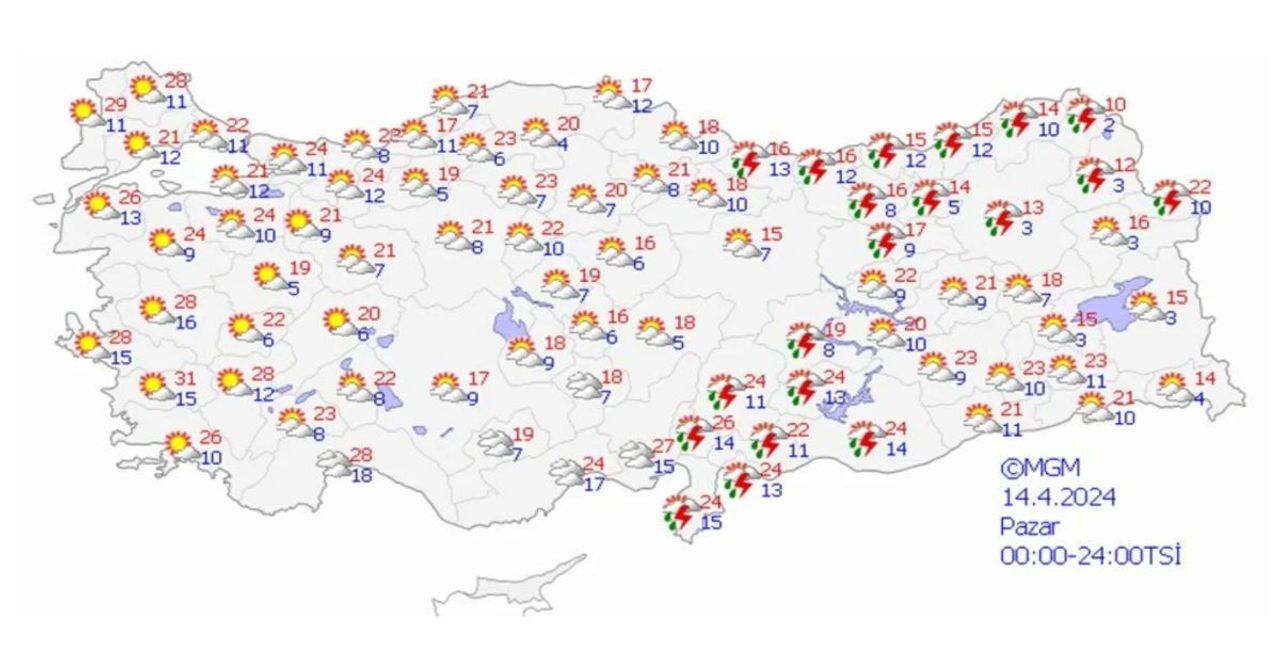 Meteoroloji’den yeni hafta için uyarı: Hava sıcaklıkları artacak Meteoroloji’den yeni hafta için uyarı: Hava sıcaklıkları artacak
