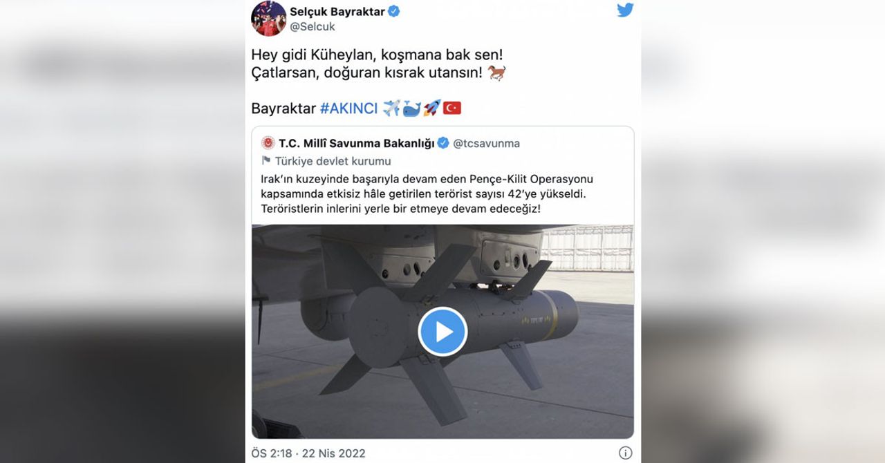 Milli Savunma Bakanlığı paylaştı: İHA AKINCI ilk defa sınır ötesinde! Milli Savunma Bakanlığı paylaştı: İHA AKINCI ilk defa sınır ötesinde!