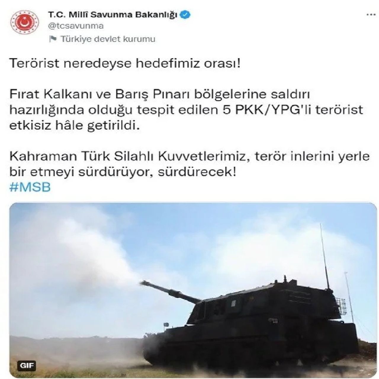 MSB twitter paylaşımı MSB twitter paylaşımı