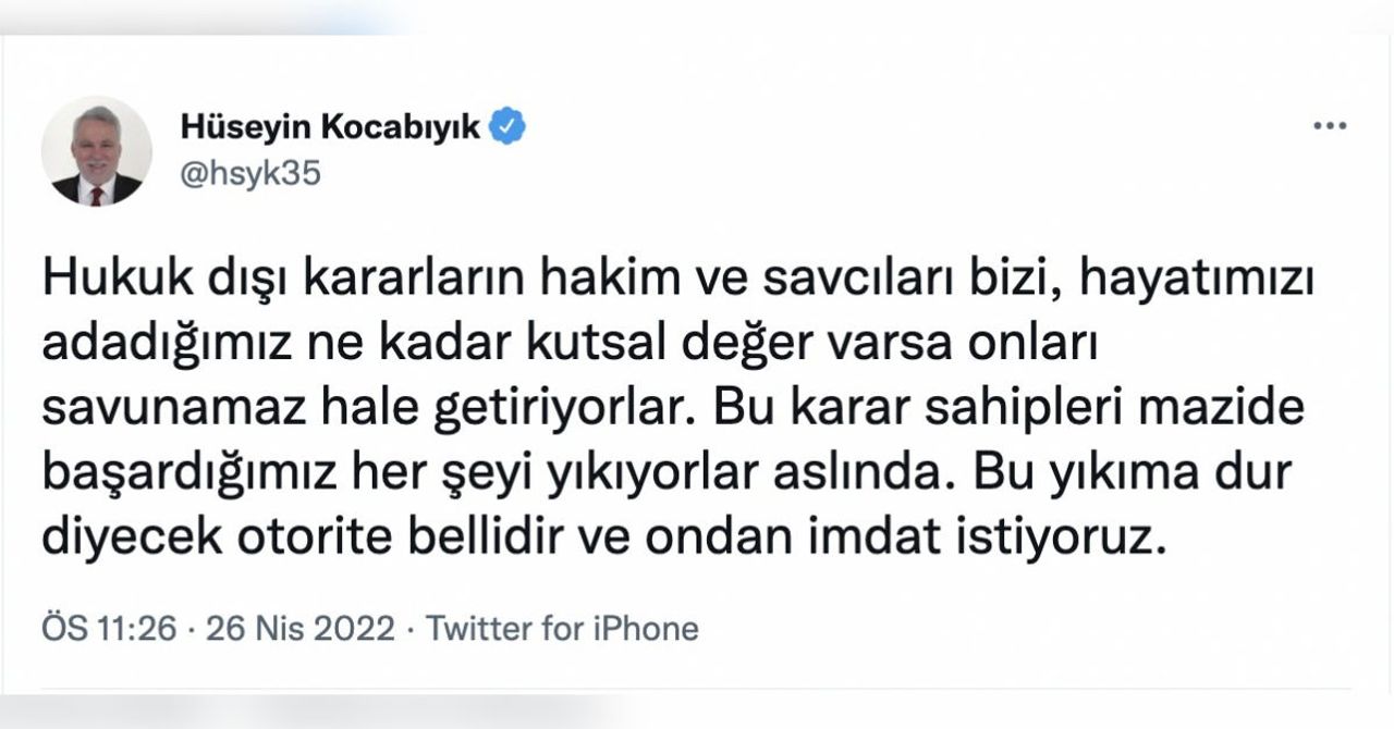 Osman Kavala davasının ardından tepki çeken paylaşımlar yapan Hüseyin Kocabıyık Osman Kavala davasının ardından tepki çeken paylaşımlar yapan Hüseyin Kocabıyık