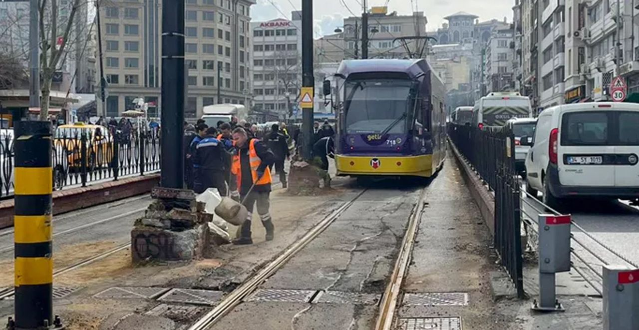 Raylardan çıktı