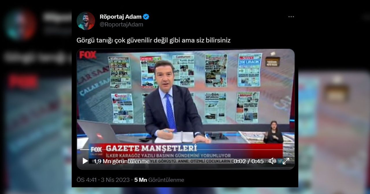 Röportaj Adam cevap verdi Röportaj Adam cevap verdi