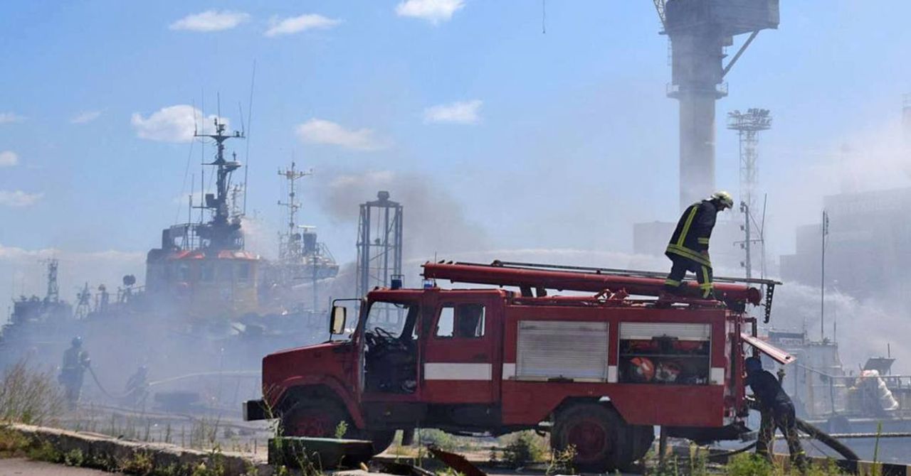 Rusya Odessa Limanı Saldırı Rusya Odessa Limanı Saldırı