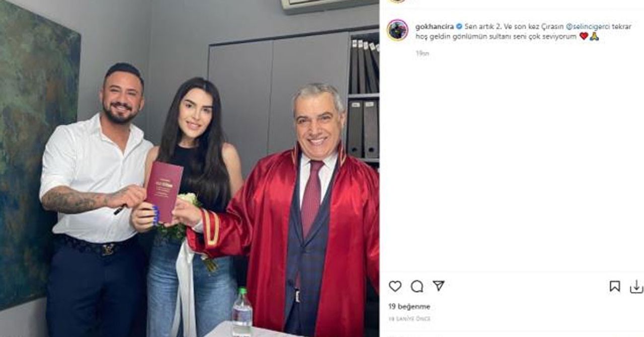Selin Ciğerci ve Gökhan Çıra yeniden evlendi Selin Ciğerci ve Gökhan Çıra yeniden evlendi