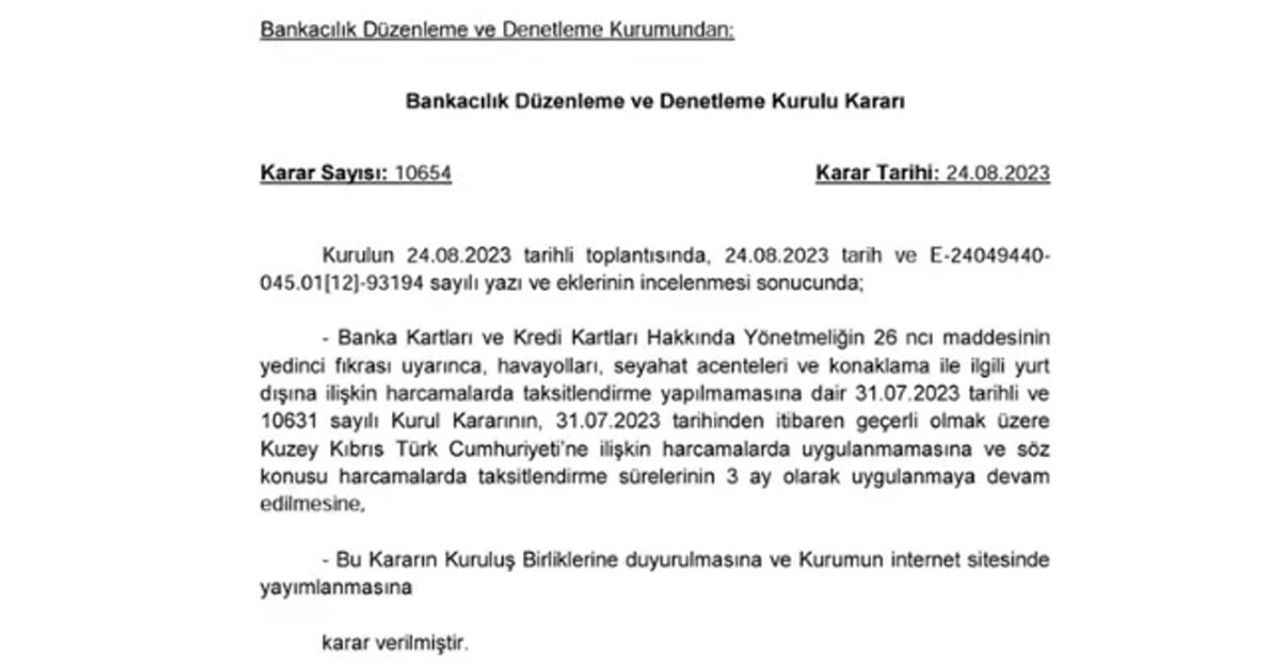 Seyahat harcamalarına taksit