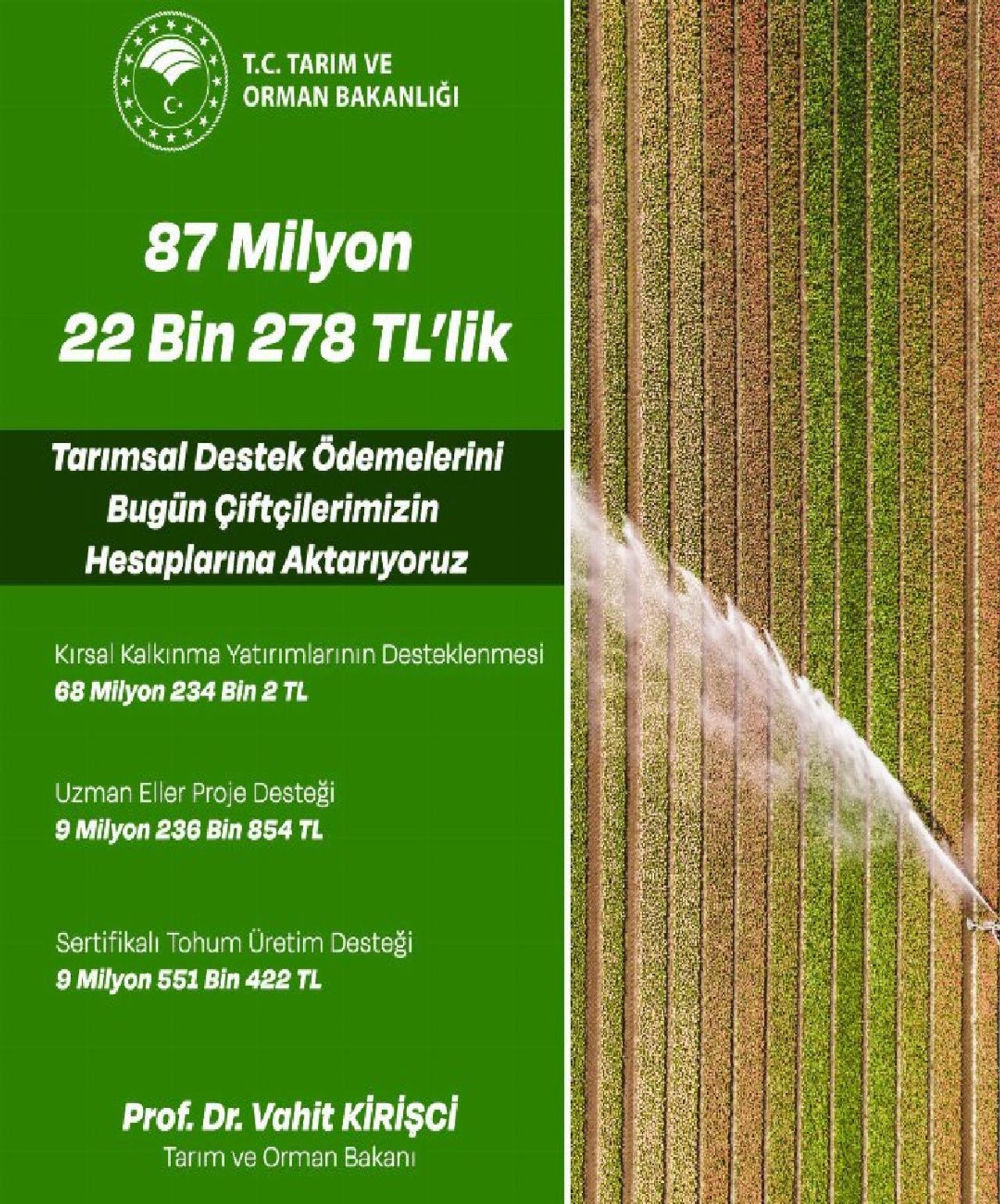 Tarım destek ödemeleri ne zaman? Tarım destek ödemeleri ne zaman?
