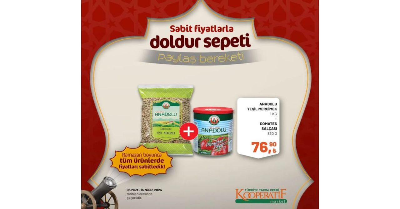 Tarım Kredi’den büyük indirim kampanyası: Ramazan bereketi o ürünlerde! 14 Nisan’a kadar sürecek Tarım Kredi’den büyük indirim kampanyası: Ramazan bereketi o ürünlerde! 14 Nisan’a kadar sürecek