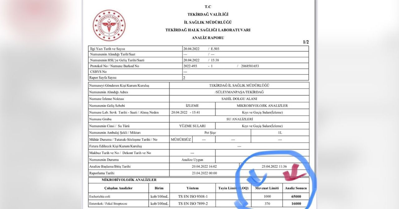 TESKİ açıkladı: Marmara Denizi TESKİ açıkladı: Marmara Denizi