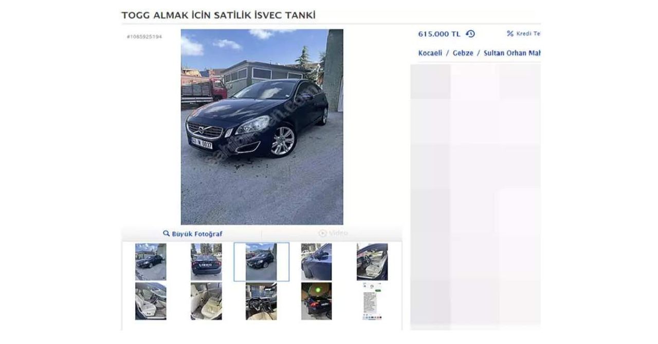 Togg İkinci El Araç Togg İkinci El Araç