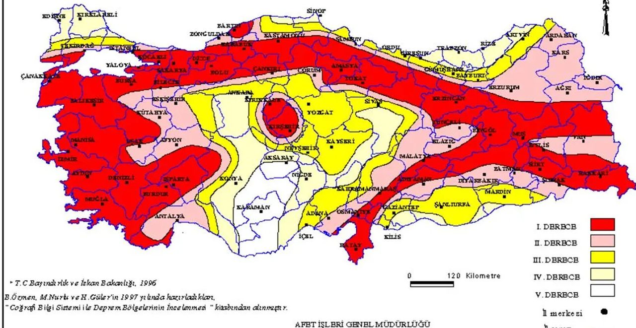 Türkiye deprem haritası Türkiye deprem haritası