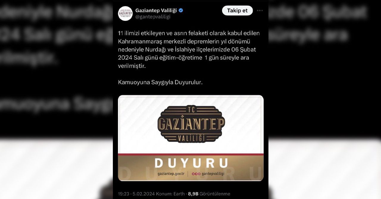Valilik açıklama Valilik açıklama