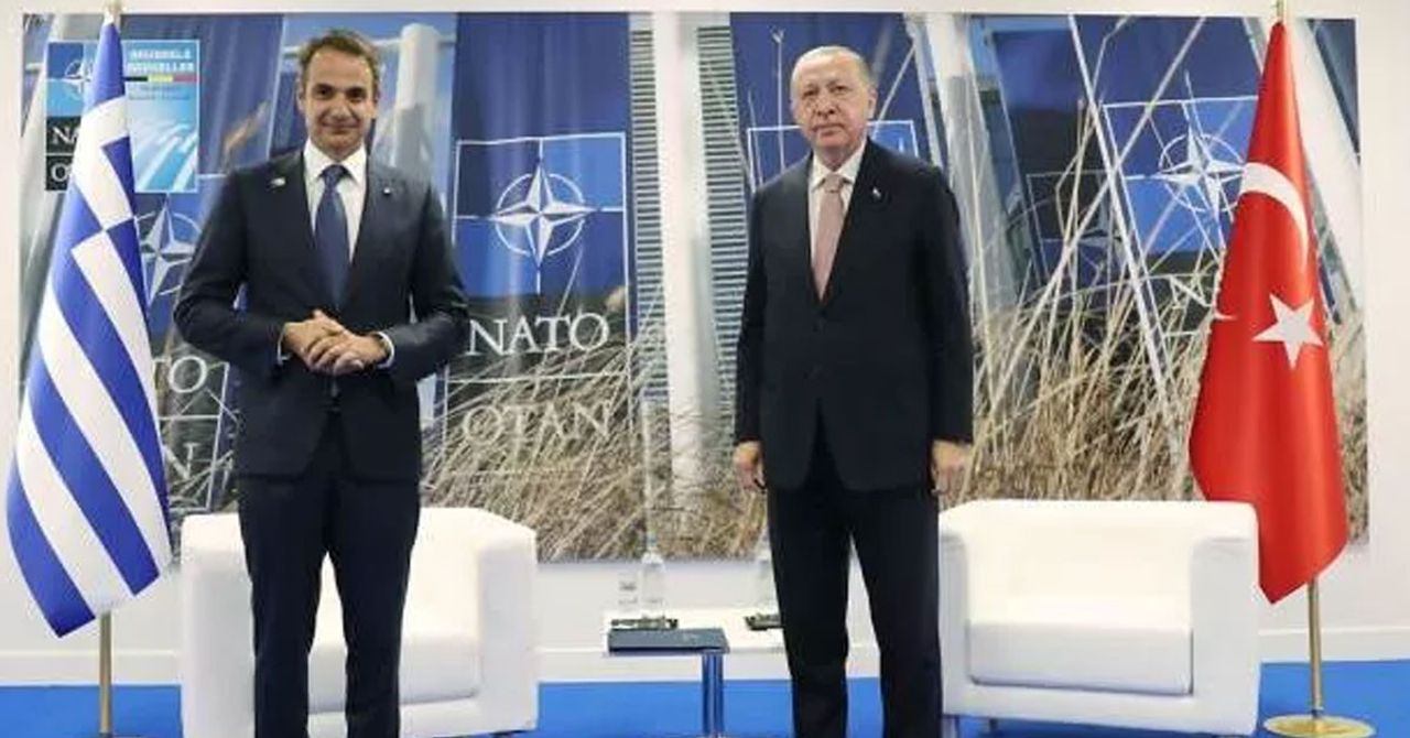Cumhurbaşkanı Erdoğan ve Yunanistan Başbakanı Miçotakis Cumhurbaşkanı Erdoğan ve Yunanistan Başbakanı Miçotakis