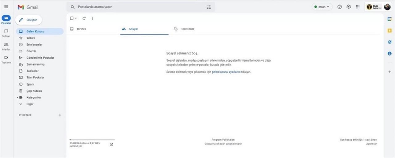 gmail değişikliği gmail değişikliği