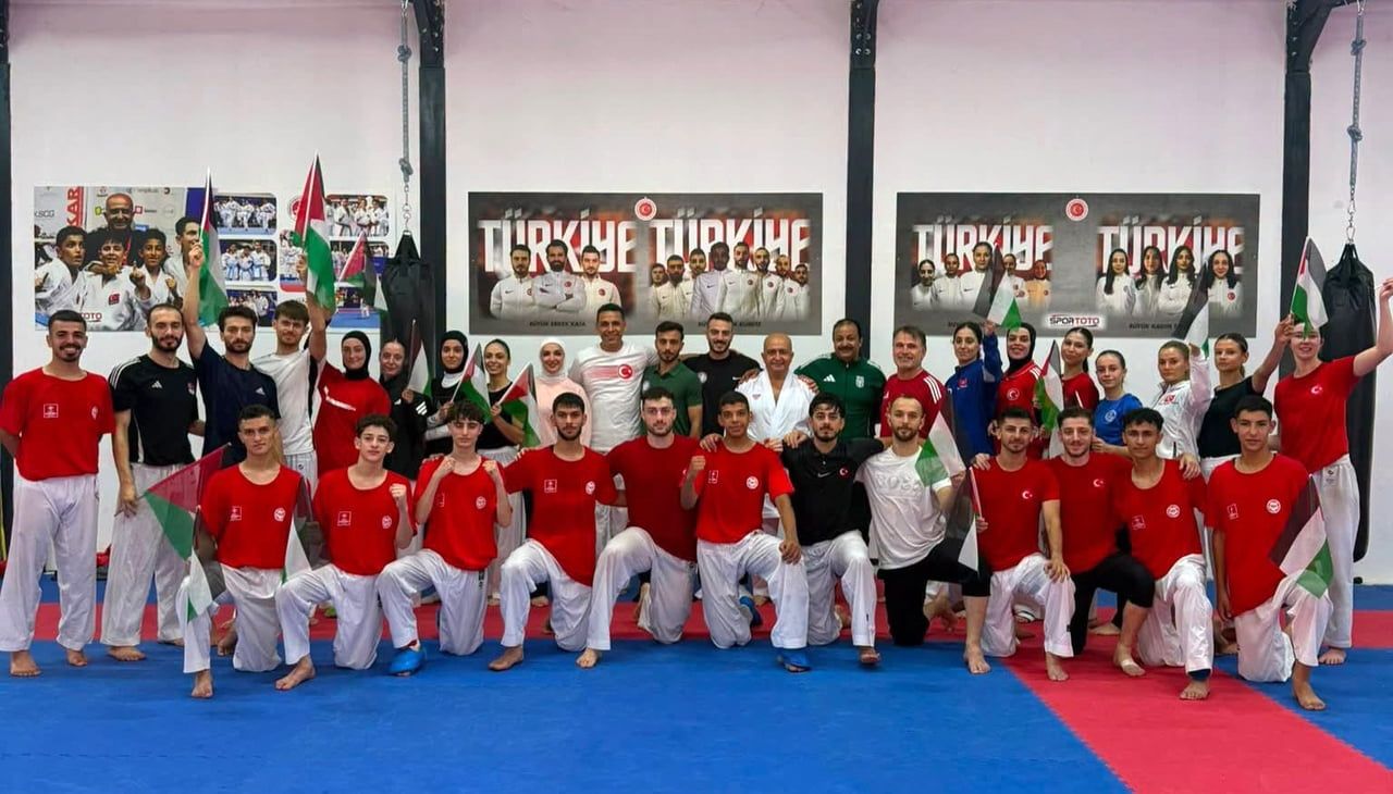 ULUSLARARASI TURKİSH OPEN KARATE TURNUVASI ÖNCESİNDE TÜRKİYE A MİLLİ KARATE TAKIMI, FİLİSTİN...