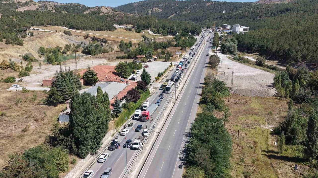 KAZANIN MEYDANA GELDİĞİ ANLAR HAVADAN DRONLA GÖRÜNTÜLENDİ