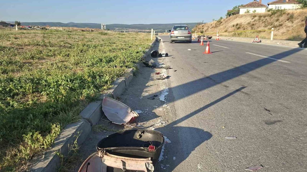 HİSARCIK-SİMAV YOLUNDA FECİ KAZA: ELEKTRİKLİ BİSİKLET SÜRÜCÜSÜ HAYATINI KAYBETTİ