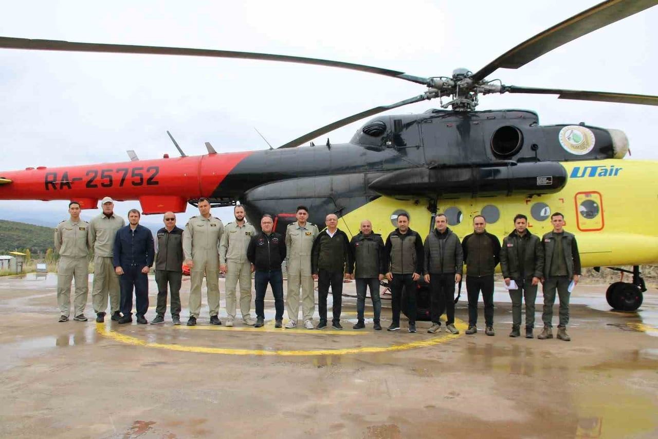 KÜTAHYA’DA YANGIN SÖNDÜRME HELİKOPTERİNİN GÖREV SÜRESİ TAMAMLANDI