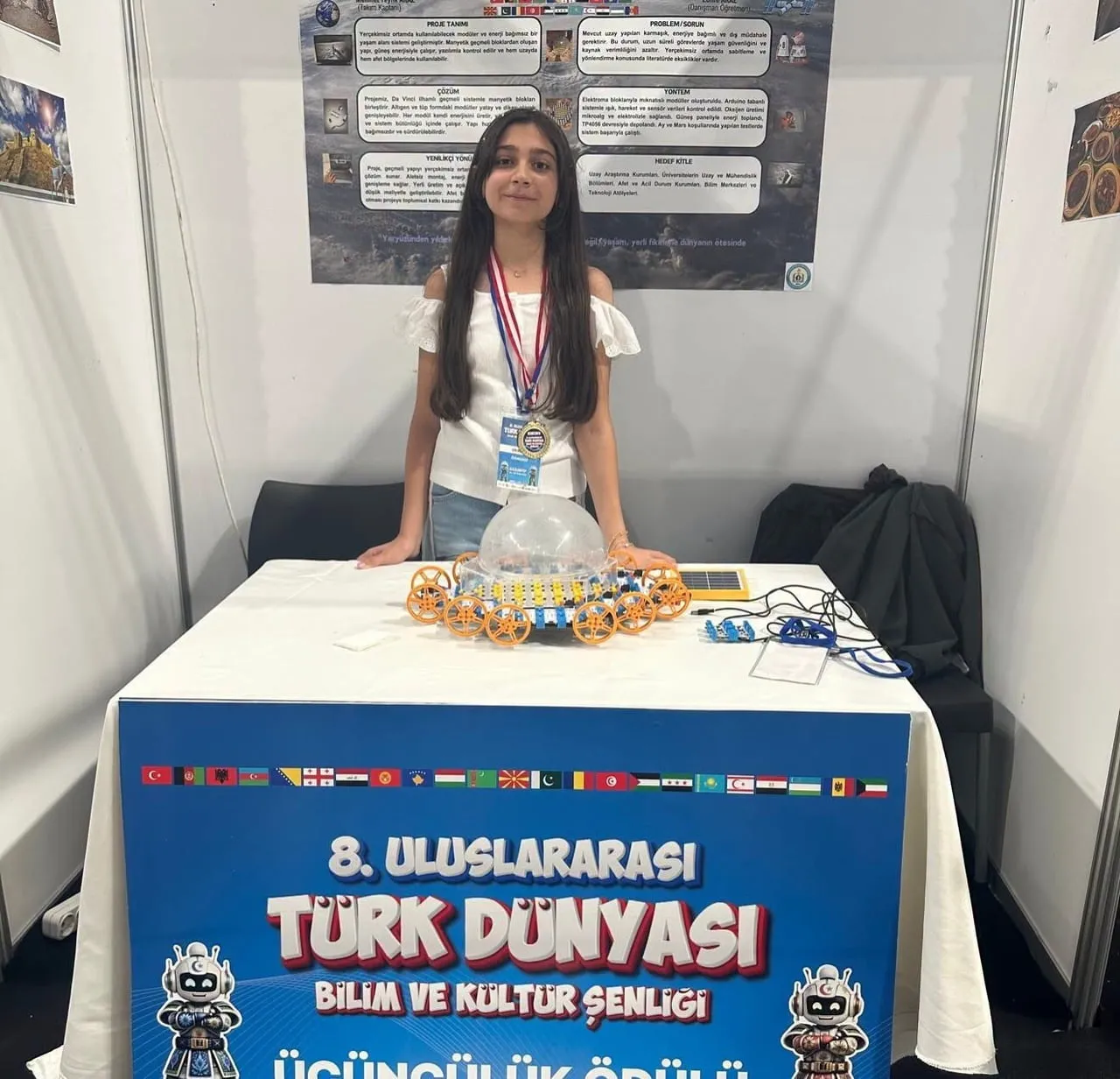 BAYBURTLU ÖĞRENCİDEN ULUSLARARASI BİLİM ŞENLİĞİNDE ÇİFTE ÜÇÜNCÜLÜK
