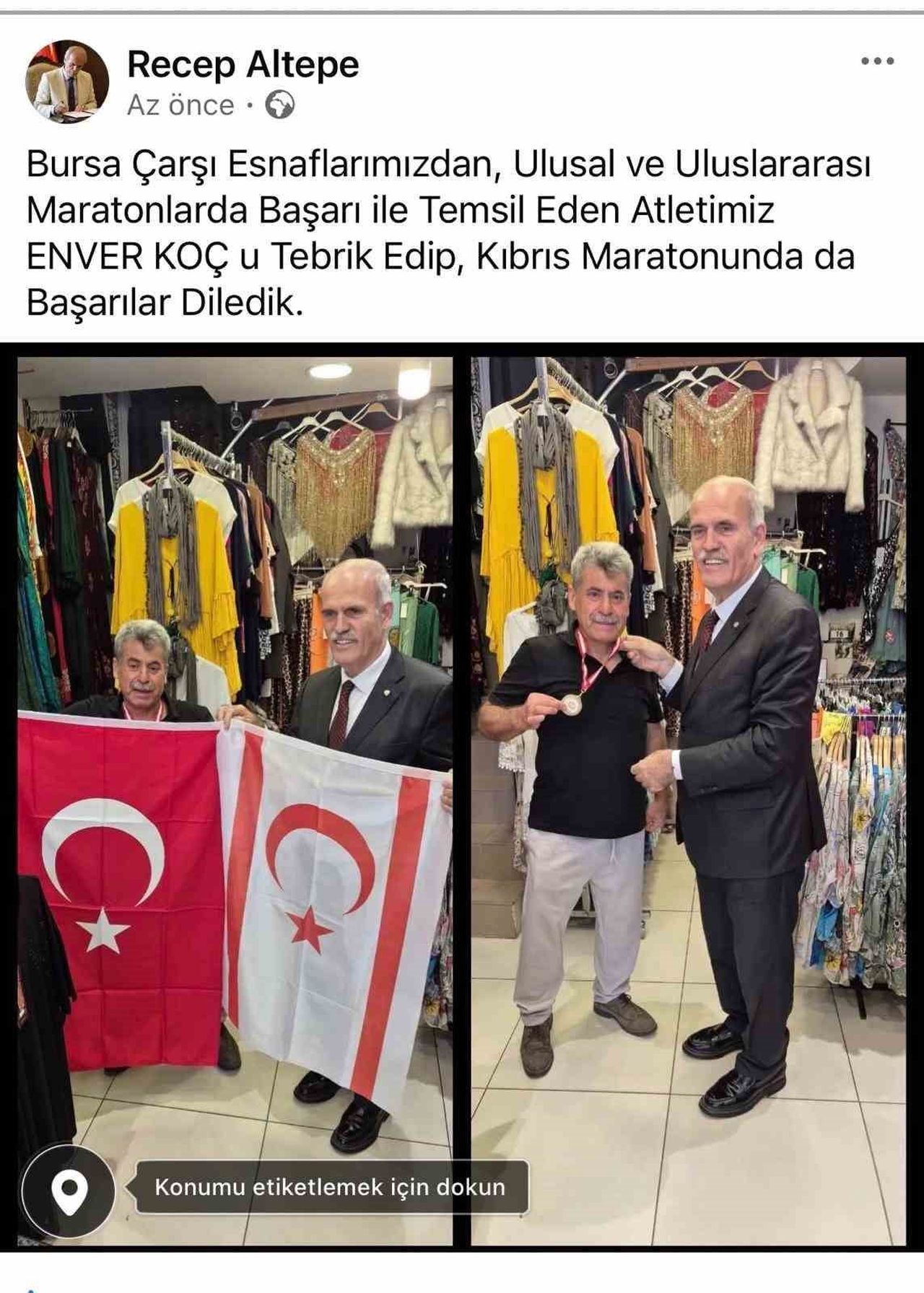 RECEP ALTEPE, ULUSAL VE ULUSLARARASI MARATONLARDA BURSA’YI BAŞARIYLA TEMSİL EDEN ATLET VE ÇARŞI...