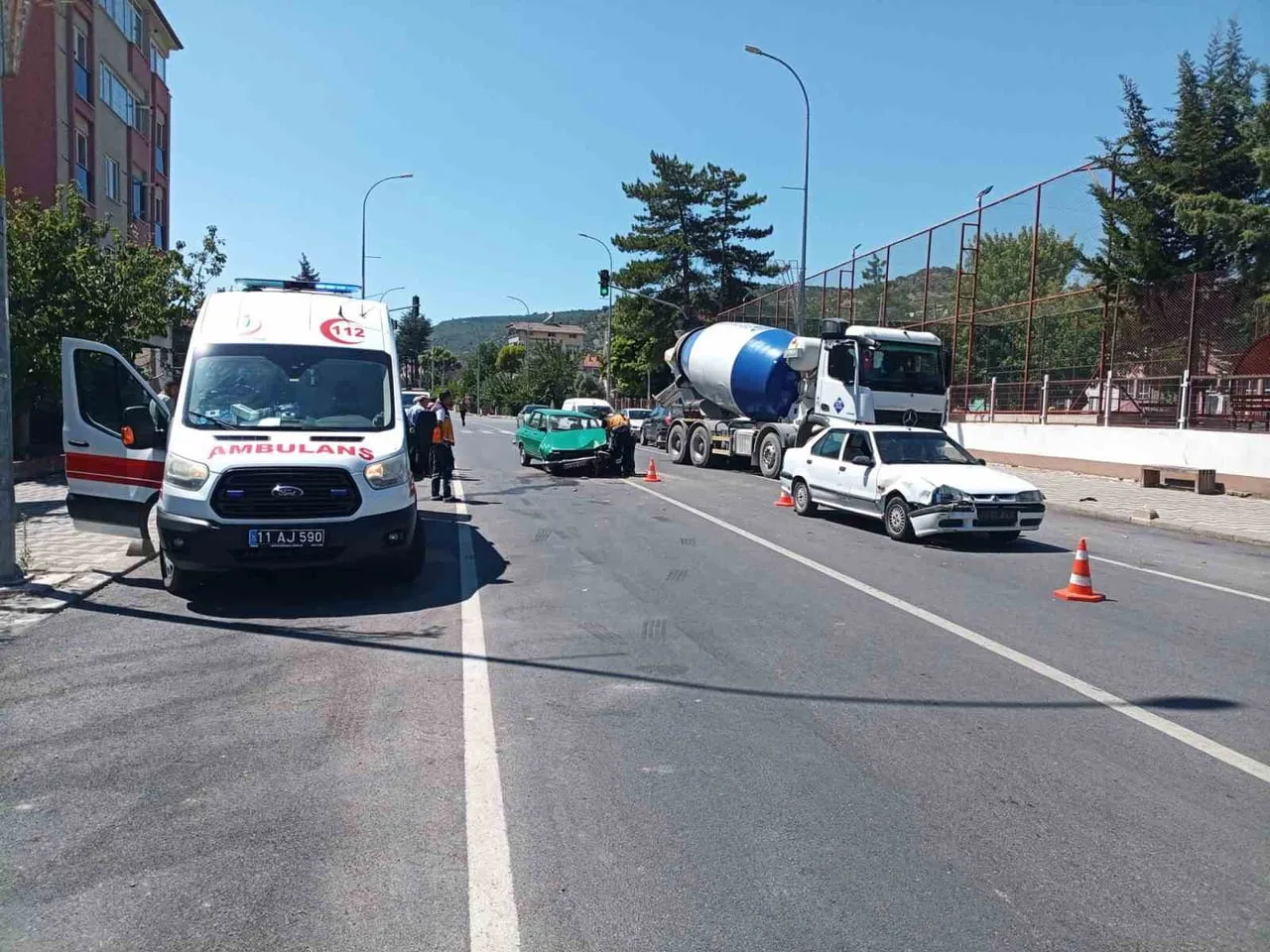 BİLECİK'TE MEYDANA GELEN TRAFİK KAZASINDA 1 KİŞİ YARALANDI