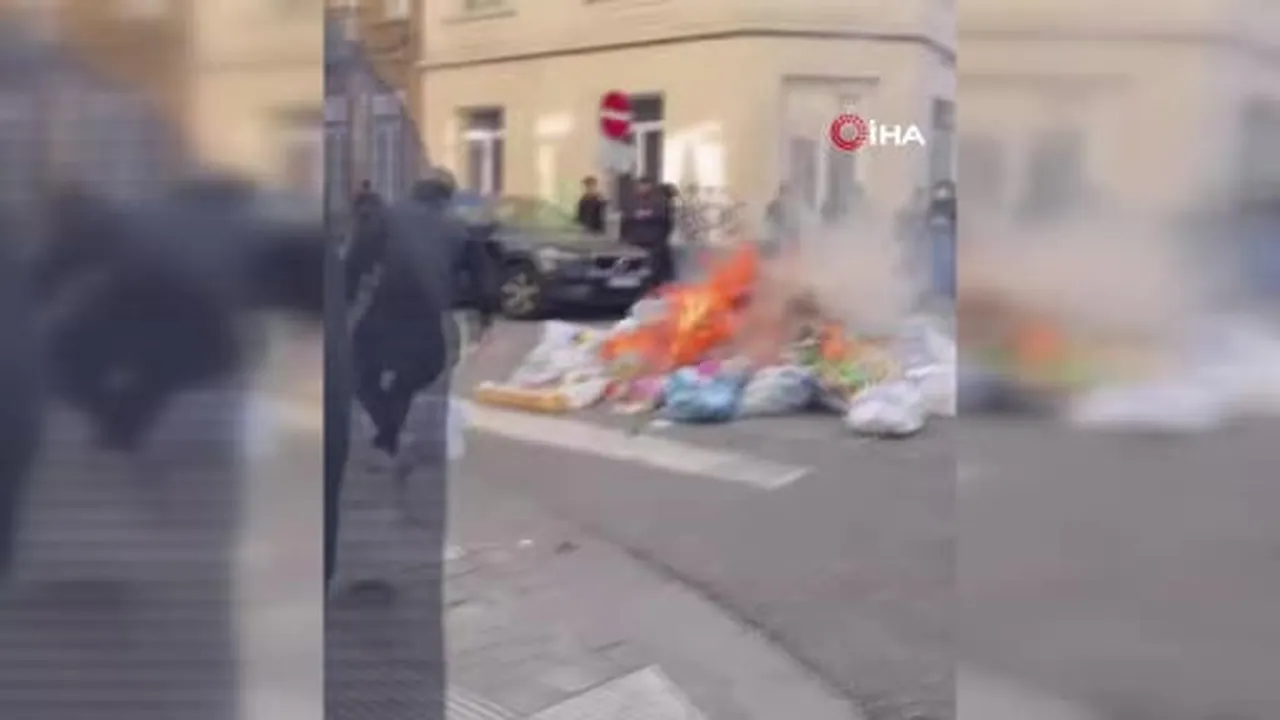 Belçika'da protestolara devam eden öğrencilerin polisle çatışması sonucu 12 kişi gözaltına...