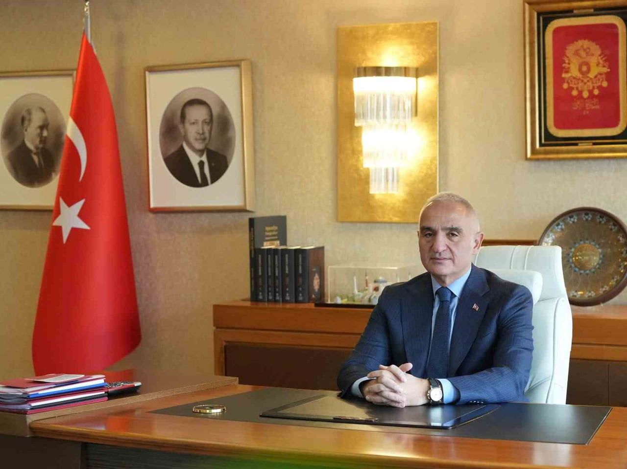 KÜLTÜR VE TURİZM BAKANI MEHMET NURİ ERSOY, CUMHURİYETİN İLANININ 103. YIL DÖNÜMÜ DOLAYISIYLA BİR...
