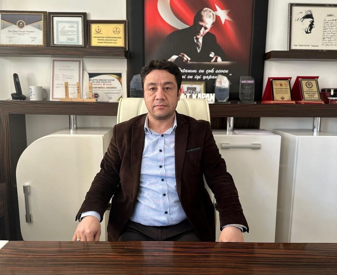 MALATYA'NIN YAZIHAN İLÇESİNDE İLÇE MİLLİ EĞİTİM MÜDÜRLÜĞÜ GÖREVİNE BARGUZU ORTAOKULU MÜDÜRÜ HAMİT...