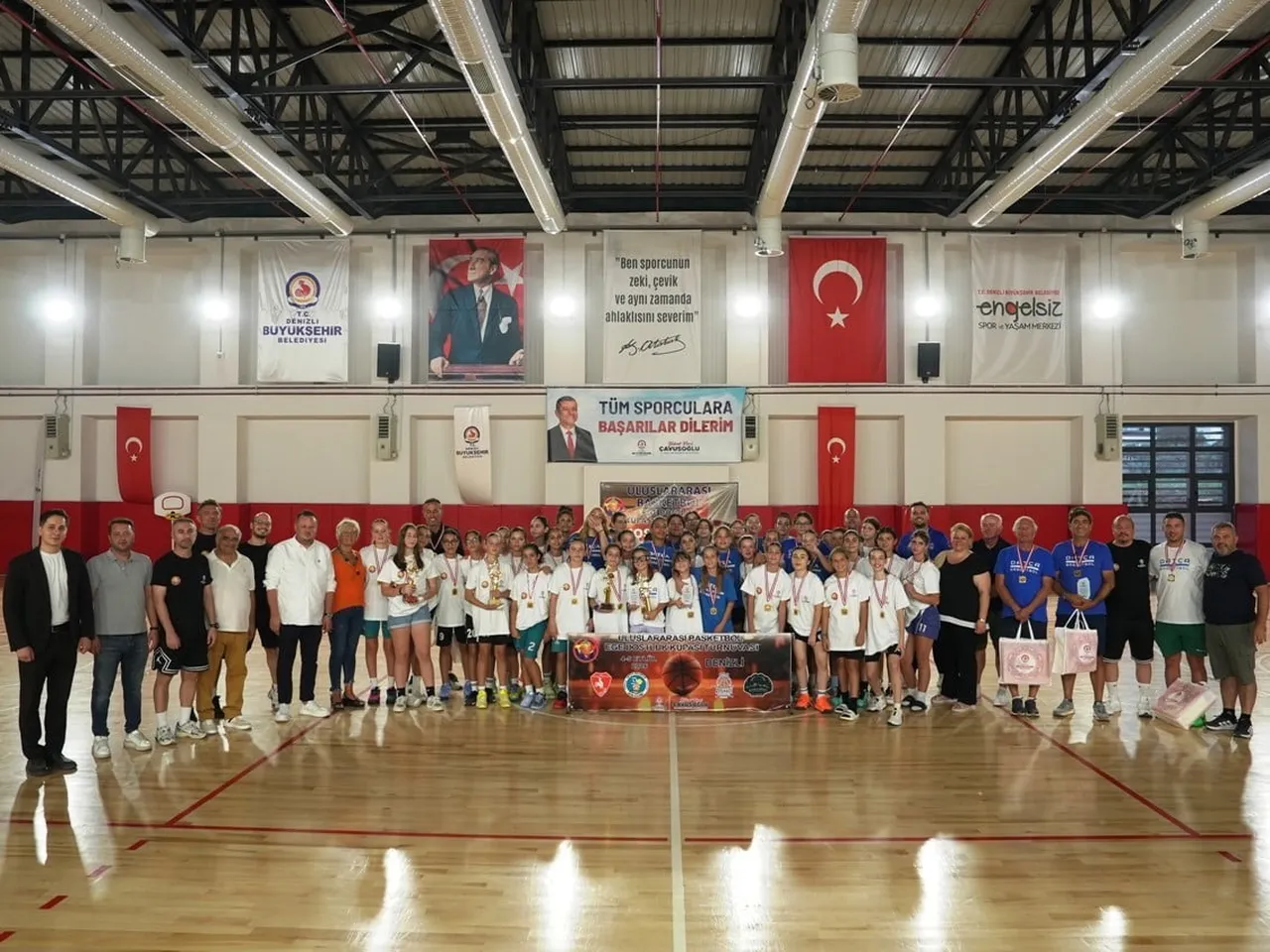 DENİZLİ BÜYÜKŞEHİR BELEDİYESİ’NİN EV SAHİPLİĞİNDE DÜZENLENEN ULUSLARARASI EGE DOSTLUK BASKETBOL...
