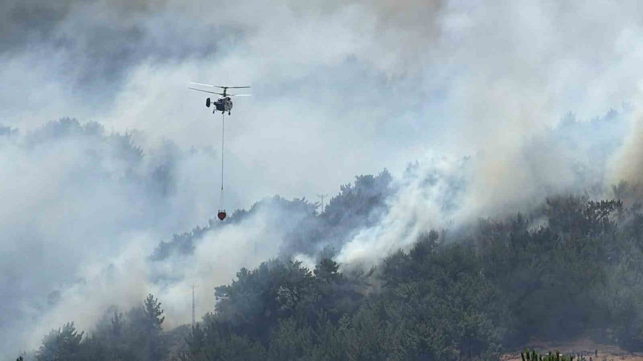 BALIKESİR'DE TEK YANGIN CEPHESİ: GÖMEÇ