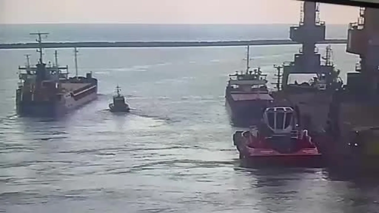 Marmara Denizi’nde batan geminin İskenderun’dan çıkış anı kamerada
