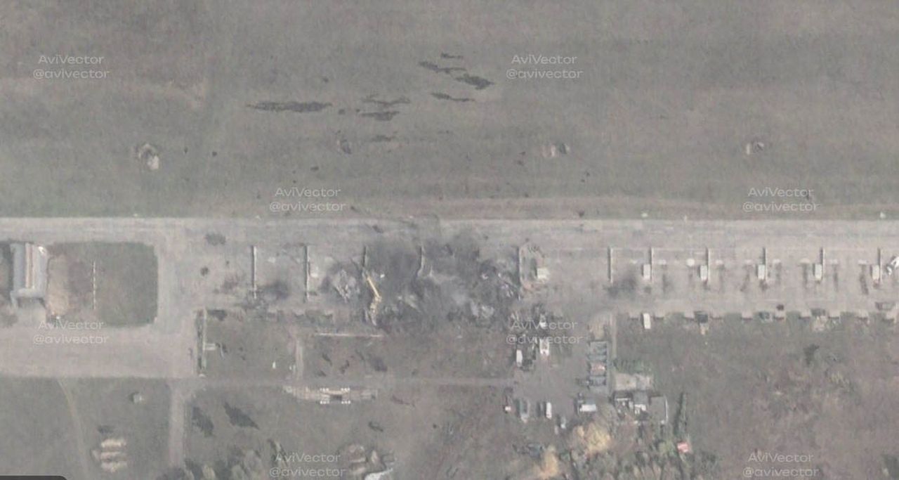 UKRAYNA ORDUSU, RUSYA'NIN VORONEZH BÖLGESİNDEKİ BORİSOGLEBSK HAVA ÜSSÜ'NE DÜZENLENEN SALDIRIDA 6...