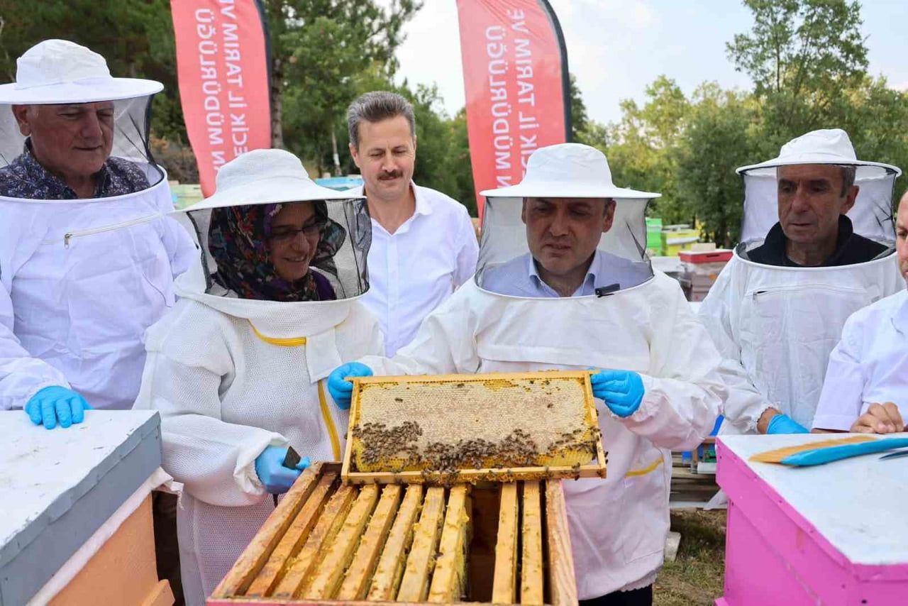 BİLECİK'TE 22 BİN 500 KOVANDAN 135 TON BAL ÜRETİLİYOR