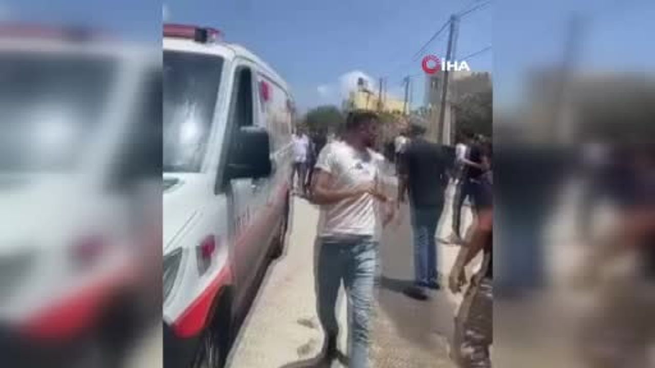 Filistin’in Batı Şeria bölgesinde 4 Filistinlinin infaz edildiği Tel köyünde Filistinliler ve yasa...