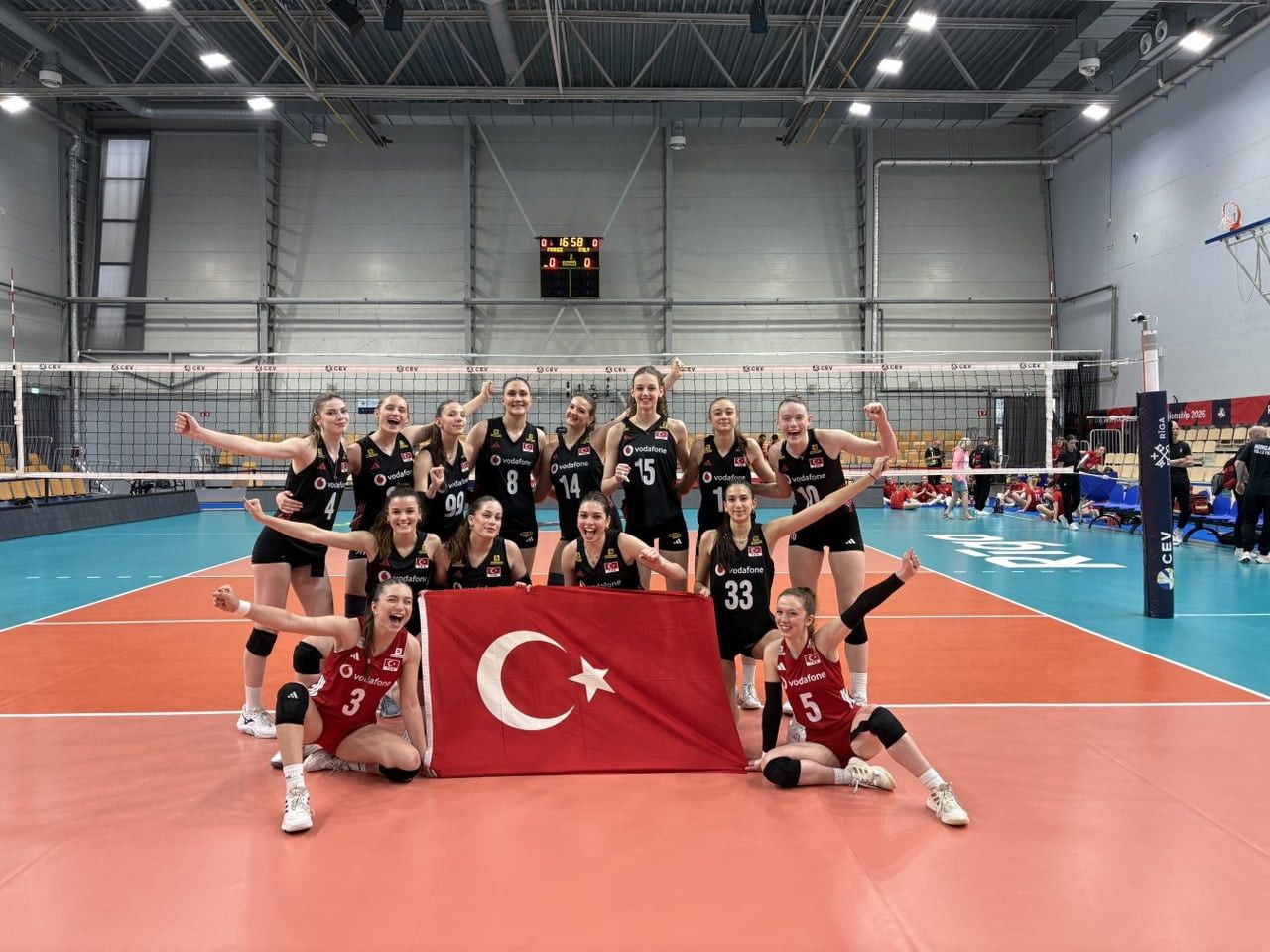 18 YAŞ ALTI MİLLİ KADIN VOLEYBOL TAKIMI, LETONYA'DA DEVAM EDEN U18 AVRUPA ŞAMPİYONASI'NDA...