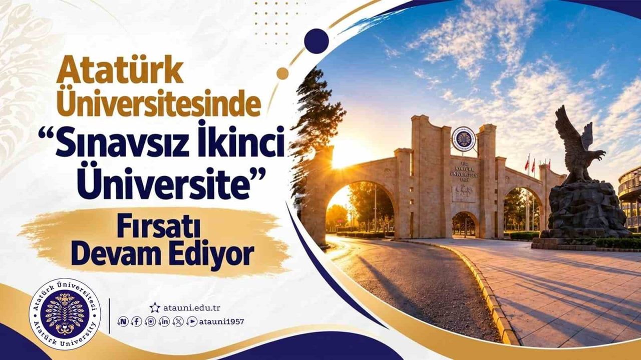 ATATÜRK ÜNİVERSİTESİ AÇIK VE UZAKTAN ÖĞRETİM FAKÜLTESİ (ATA-AÖF), FARKLI BİR ALANDA EĞİTİM ALMAK...