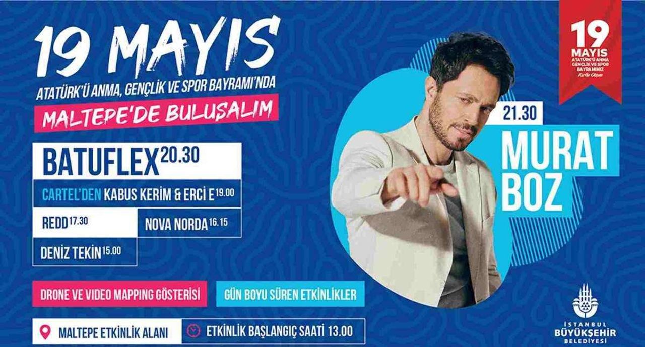 19 Mayıs Murat Boz konseri saat kaçta?