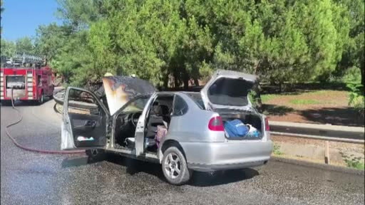 Hastaneden taburcu olduktan dakikalar sonra aracı küle döndü
