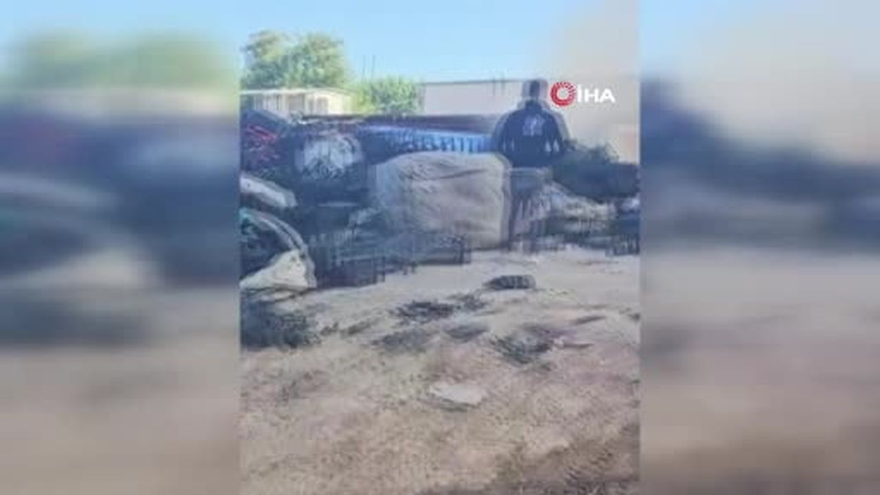Bursa’da geri dönüşüm tesisinde yangın paniği: Patlama sesleri korkuttu