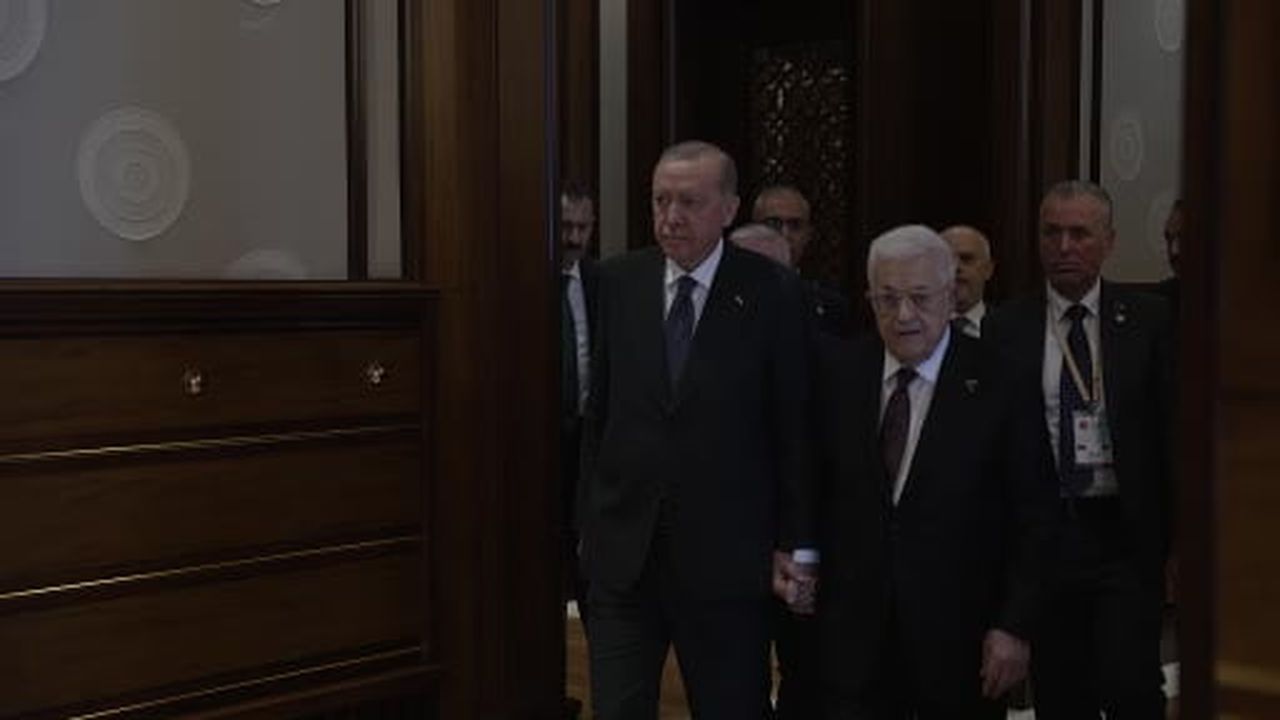 Cumhurbaşkanı Erdoğan, Filistin Devlet Başkanı Abbas’ı ile ikili görüşme gerçekleştirdi