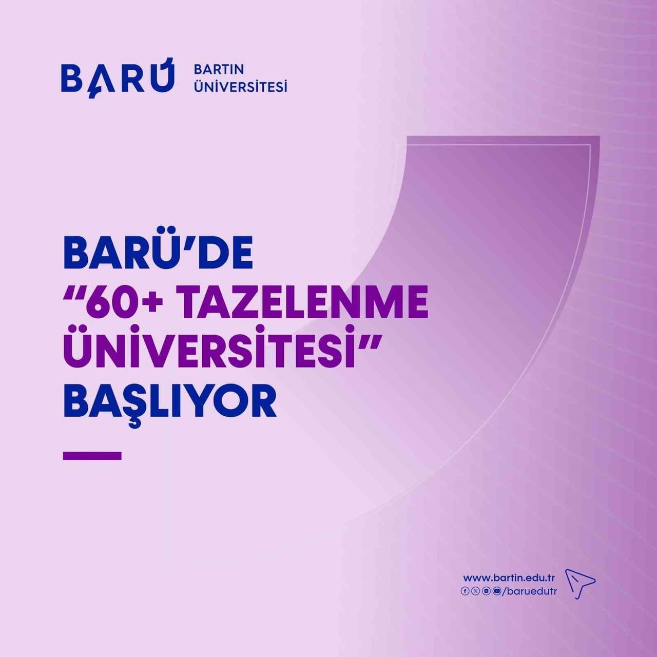 BARTIN ÜNİVERSİTESİNDE (BARÜ) 60 YAŞ VE ÜZERİNDEKİ BİREYLERİN YAŞAM BOYU ÖĞRENME VE AKTİF YAŞLANMA...