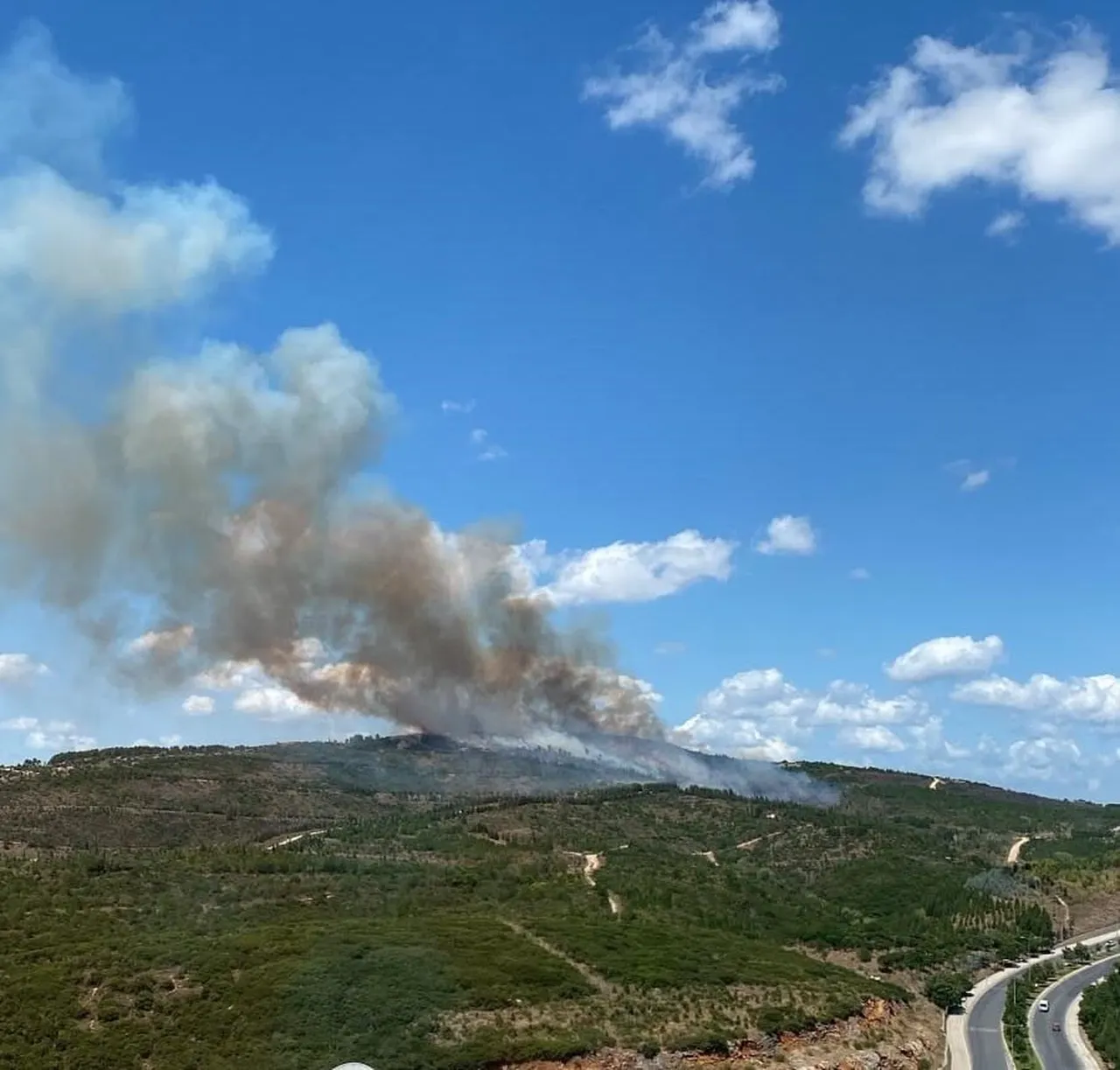 GEBZE İLÇESİNDE ORMANLIK ALANDA ÇIKAN YANGIN HAVADAN VE KARADAN YAPILAN MÜDAHALE NETİCESİNDE...