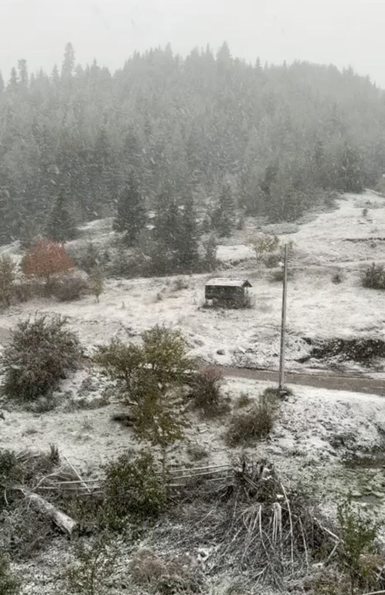 İHSANGAZİ İLÇESİNDE ETKİLİ OLAN KAR YAĞIŞI SEBEBİYLE YÜKSEK RAKIMLI KÖYLER BEYAZ ÖRTÜYLE...