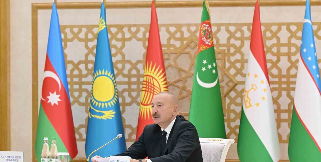 AZERBAYCAN CUMHURBAŞKANI ALİYEV: "HAZAR'IN HER İKİ KIYISINDAKİ ULAŞIM ALTYAPISI, ORTA ASYA'YI...